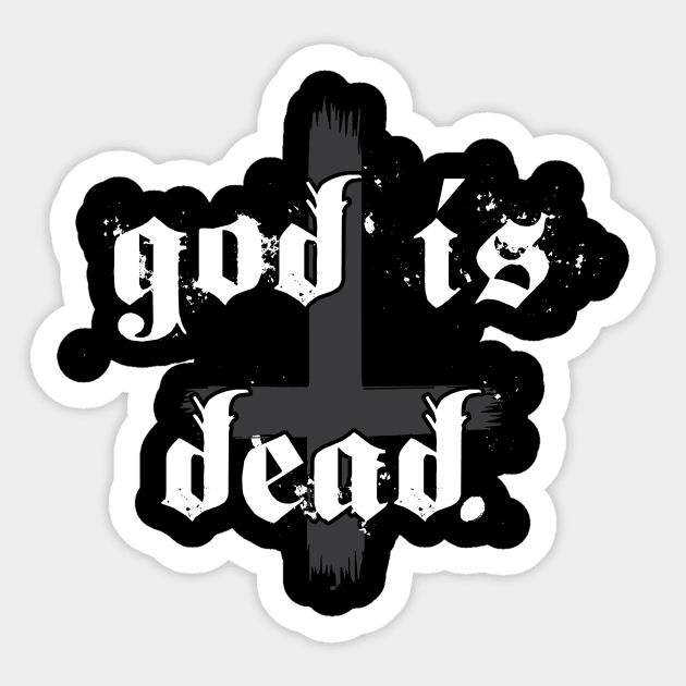 God Is Dead Sticker by WitchingHourJP